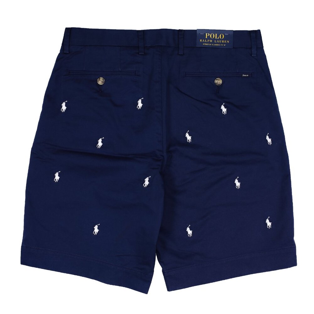 NWT Polo Ralph Lauren Men's Multi Pony Golf Shorts Dark Navy Size MSRP $125.00 - Picture 2 of 4
